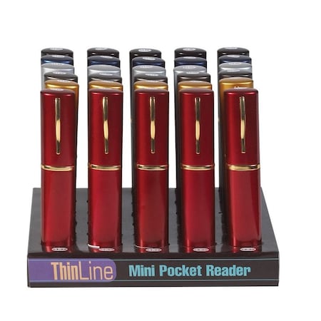 Diamond Visions Diamond Visions Assorted Thinline Tube Reading Glasses 1 pk THIN TLR30